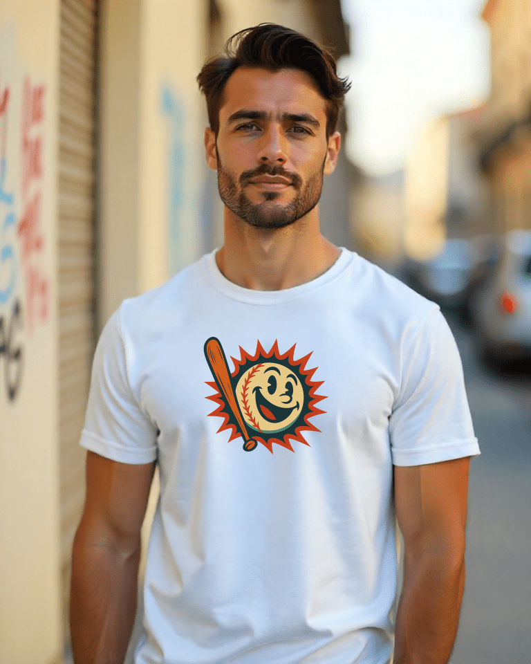 hombre con playera DB3 con la imagen de ball & bash DB3